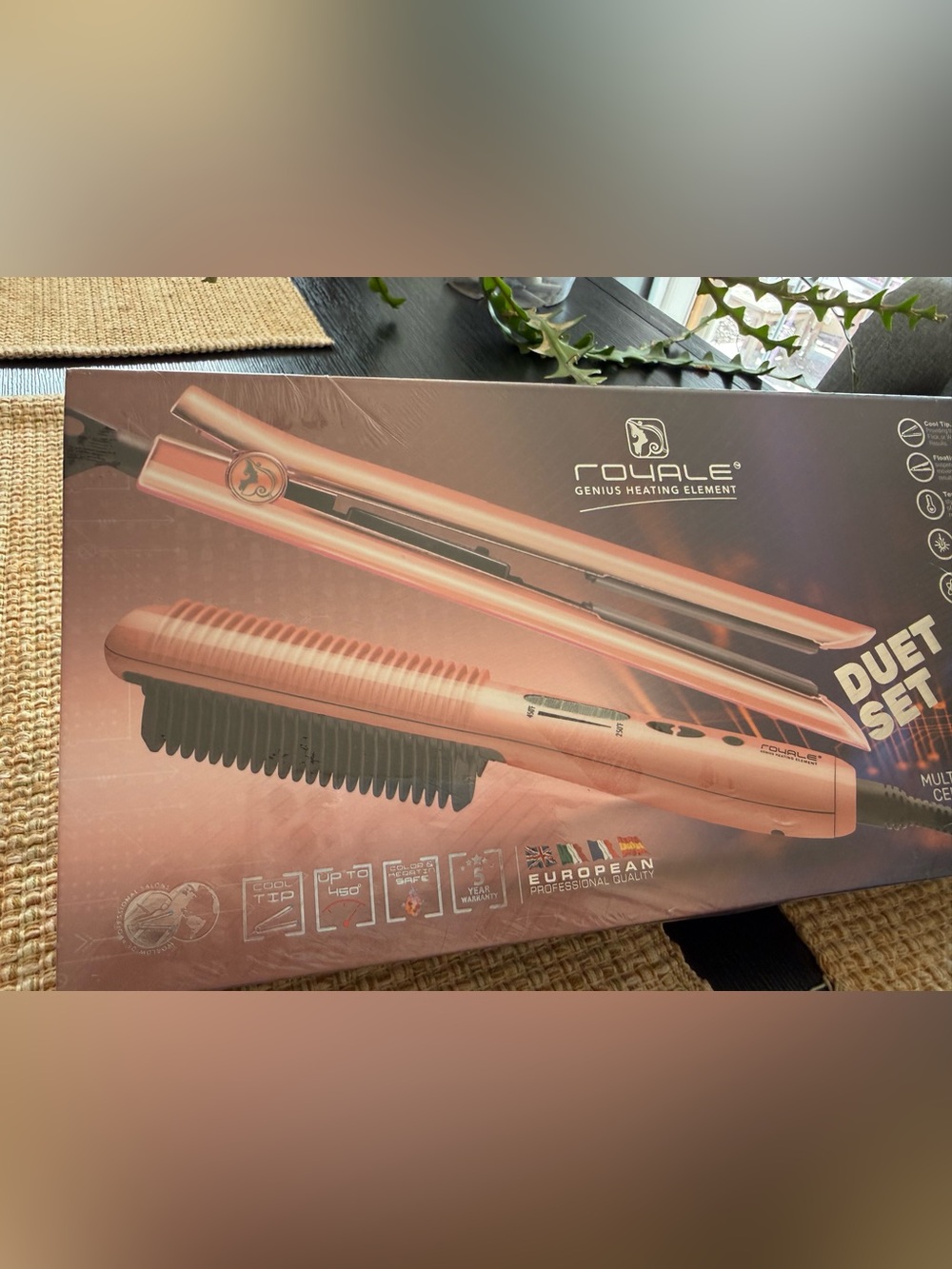 🔥Multi-Purpose Ceramic Hair Brush AND Platinum Genius 1.25" Ceramic Flat Iron🔥 - Picture 8 of 16